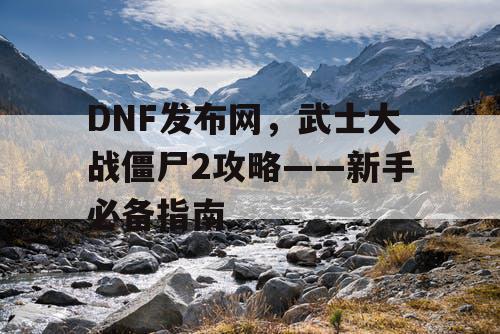 DNF发布网，武士大战僵尸2攻略——新手必备指南