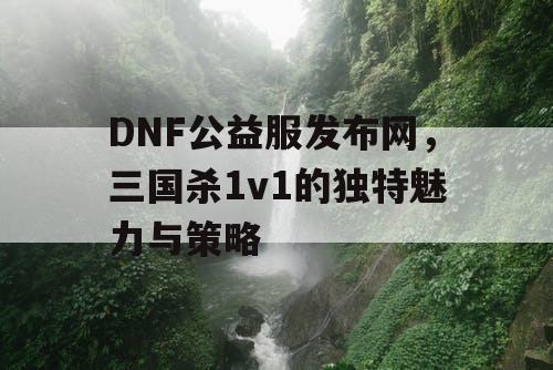 DNF公益服发布网，三国杀1v1的独特魅力与策略